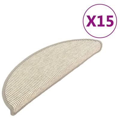 VidaXL Trapmatten zelfklevend 15 st 56x17x3 cm zilverkleurig