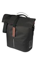Basil Tas city shopper enkel | mik studs | zwart | 14-16l