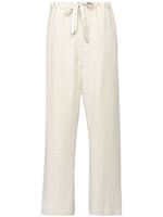 Maison Margiela pantalon ample à lien de resserrage - Blanc