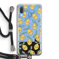 Citroenen: Samsung Galaxy A40 Transparant Hoesje met koord