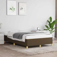 Bedframe zonder matras 120x190 cm stof donkerbruin