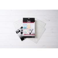 Sizzix • studio stamps set 18pcs & 3pcs stencils geometric by vic hollins