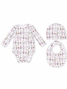Marni Kids body à imprimé graphique - Blanc