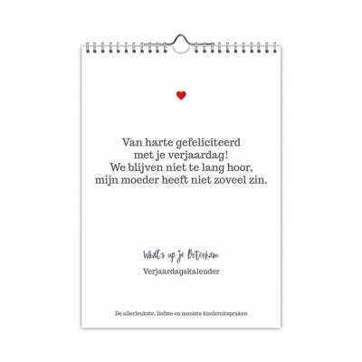 Comello Verjaardagskalender whats up je boterham