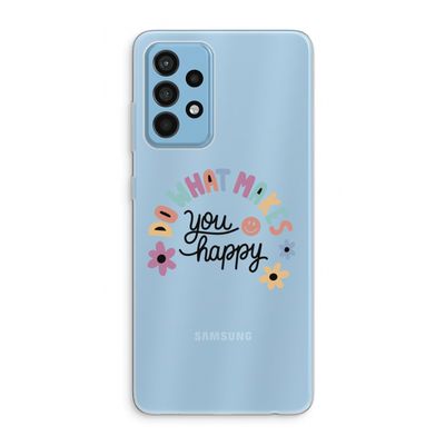 Happy days: Samsung Galaxy A52 Transparant Hoesje