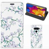 LG V40 Thinq Uniek Smart Cover Blossom White