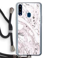 Mengelmoes: Samsung Galaxy A20s Transparant Hoesje met koord Mengelmoes: Samsung Galaxy A20s Transparant Hoesje met koord
