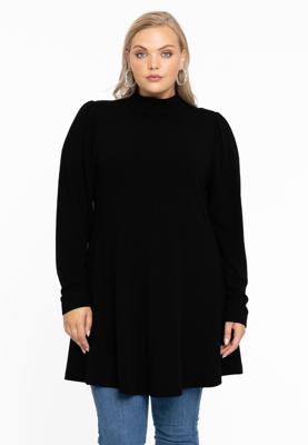 Yoek Tuniek wide bottom pofmouw | Zwart | Maat 42/44