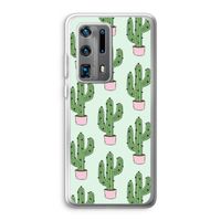 Cactus Lover: Huawei P40 Pro Plus Transparant Hoesje