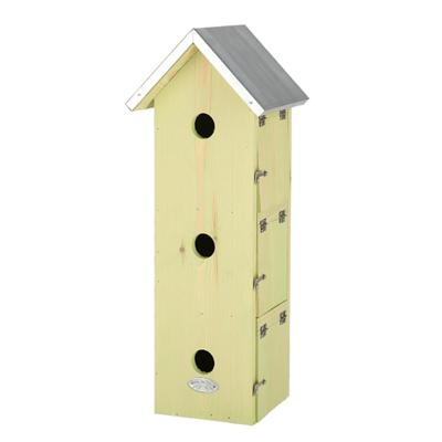 Best for Birds Houten vogelhuisje/nestkastje - Mussenvilla/flat - 51 x 19 cm - Vogelnestjes