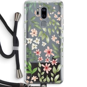 Botanical sweet flower heaven: LG G7 Thinq Transparant Hoesje met koord
