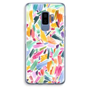 Watercolor Brushstrokes: Samsung Galaxy S9 Plus Transparant Hoesje