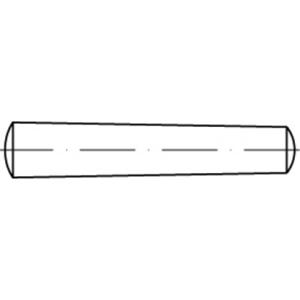 TOOLCRAFT TO-9982161 Conische pen 20 mm Staal 10 stuk(s)