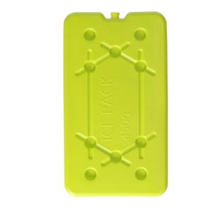 Koelelementen 450 gram - 14 x 25 x 1 cm - geel - Voor koelbox en koeltas
