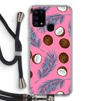 Kokosnoot roze: Samsung Galaxy M31 Transparant Hoesje met koord