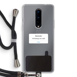 Reminder: OnePlus 8 Transparant Hoesje met koord