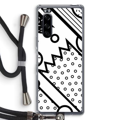 Pop Art #4: Sony Xperia 5 Transparant Hoesje met koord