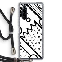 Pop Art #4: Sony Xperia 5 Transparant Hoesje met koord Pop Art #4: Sony Xperia 5 Transparant Hoesje met koord
