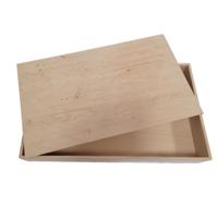 Houten speelbak met deksel 50 x 30 x 7 cm