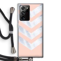 Marmeren pijlen: Samsung Galaxy Note 20 Ultra / Note 20 Ultra 5G Transparant Hoesje met koord