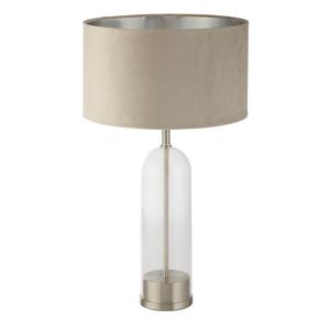 Searchlight Unieke tafellamp Oxford met taupe kap EU81713TA