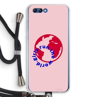 Run The World: Honor 10 Transparant Hoesje met koord