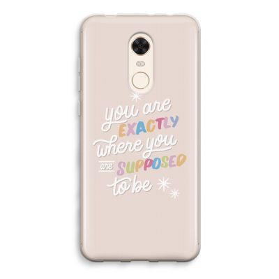 Right Place: Xiaomi Redmi 5 Transparant Hoesje