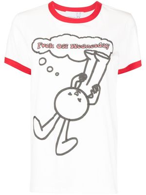 Natasha Zinko t-shirt à imprimé graphique - Blanc