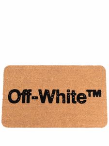 Off-White paillasson à logo imprimé - Marron