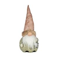 Decoratieve figuren Licht Ster Elf 21 x 55 x 22 cm Grijs Roze Hars