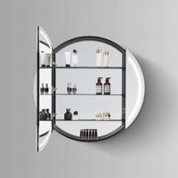 Spiegelkast SPK81000 | 100x100x13 cm | 1 Deur | Directe LED verlichting | Aluminium | Met spiegelverwarming