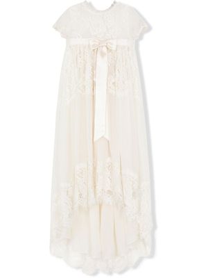 Dolce & Gabbana Kids robe à détail de nœud - Blanc