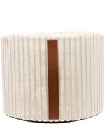 Missoni Home pouffe Basel à design cylindrique - Blanc