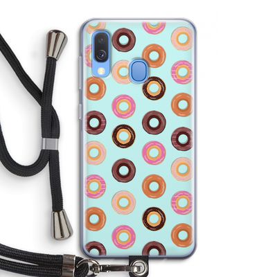Donuts: Samsung Galaxy A40 Transparant Hoesje met koord