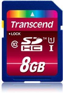 Transcend 8GB SDHC Class 10 UHS-I flashgeheugen NAND Klasse 10