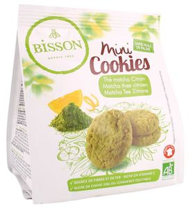Bisson Mini cookies matcha thee citroen bio (120 gr)