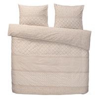 Comfort dekbedovertrek Zambia - zand - 240x200/220 cm