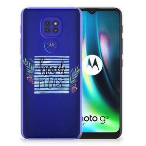 Motorola Moto G9 Play | E7 Plus Telefoonhoesje met Naam Boho Beach