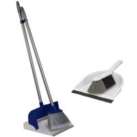 Vegen Combieset - van 2x stoffer / blik artikelen - lange/korte steel - Kunststof