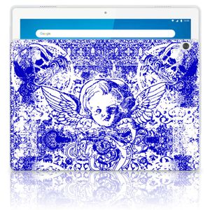 Tablet BackCover Lenovo Tab M10 Angel Skull Blauw