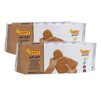 Kinder speelgoed klei - 2x kilo - kleur terracotta - Boetseer/boetseren klei
