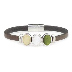 Qoss Grijze Armband Demi Crème - Maat S