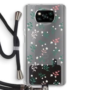 Small white flowers: Xiaomi Poco X3 Pro Transparant Hoesje met koord