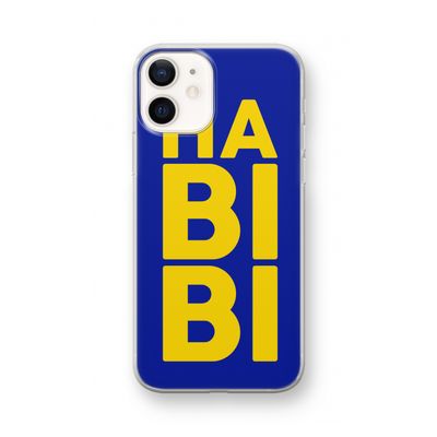 Habibi Blue: iPhone 12 mini Transparant Hoesje
