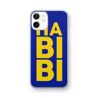 Habibi Blue: iPhone 12 mini Transparant Hoesje
