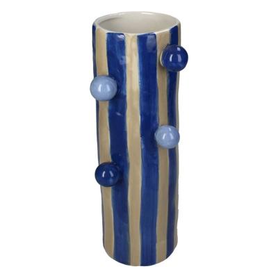 Vaas Kenji Blauw 25 cm hoog
