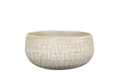 Schaal renzo d28h13cm zand