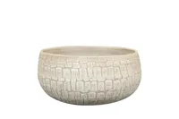 Schaal renzo d28h13cm zand