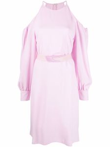 Stella McCartney robe mi-longue à épaules dénudées - Violet