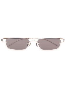 Gucci Eyewear lunettes de soleil à monture rectangulaire - Or